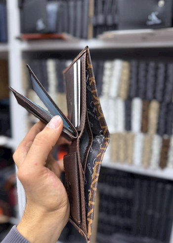 Kahverengi Desenli Erkek Cüzdan - Görsel 3