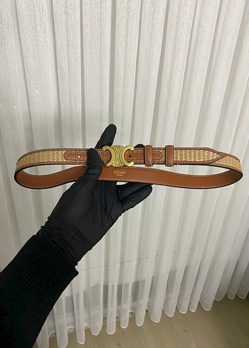 Klasik Parisian Tarzda Kahverengi Deri Kemer - Görsel 10