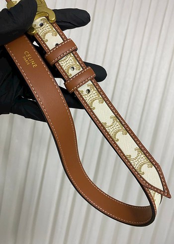 Klasik Parisian Tarzda Kahverengi Deri Kemer - Görsel 6