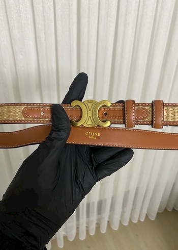 Klasik Parisian Tarzda Kahverengi Deri Kemer - Görsel 9