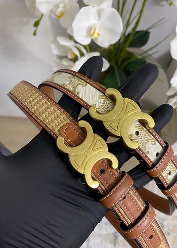 Klasik Parisian Tarzda Kahverengi Deri Kemer - Görsel 2