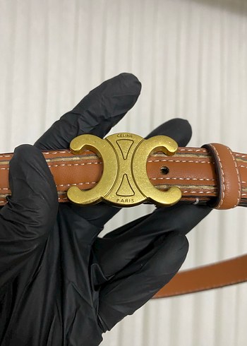 Celine Kahverengi Deri Kadın Kemer - Görsel 7