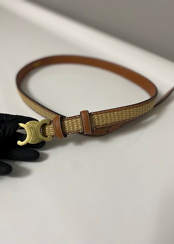 Celine Kahverengi Deri Kadın Kemer - Görsel 6