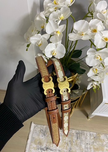 Celine Kahverengi Deri Kadın Kemer - Görsel 12