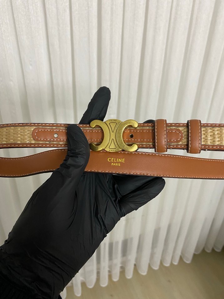 Celine Kahverengi Deri Kadın Kemer - Görsel 2