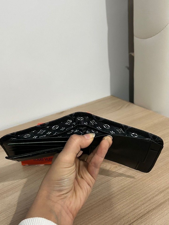 Parisian desenli siyah erkek cüzdan - Görsel 3