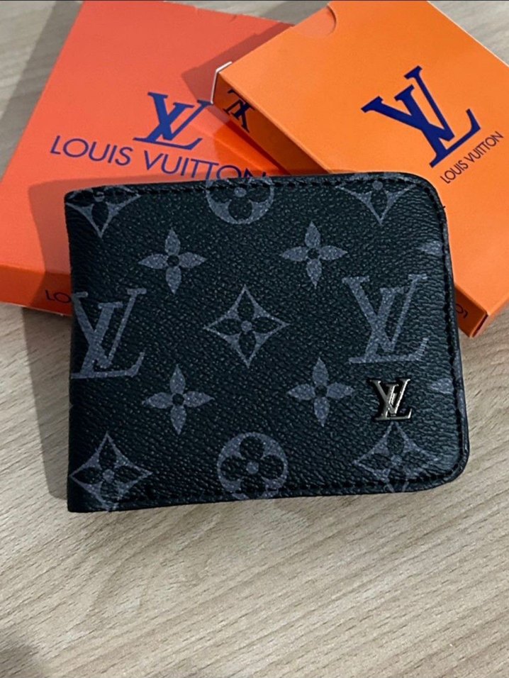 Parisian desenli siyah erkek cüzdan - Görsel 2