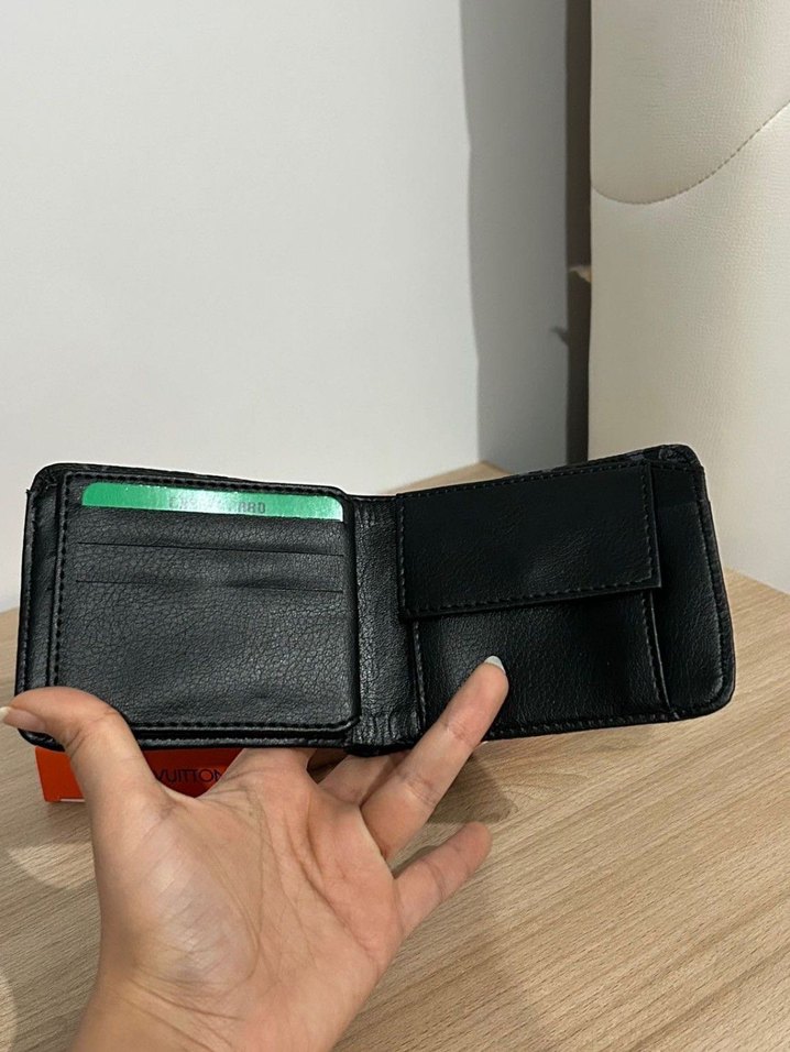 Parisian desenli siyah erkek cüzdan - Görsel 4