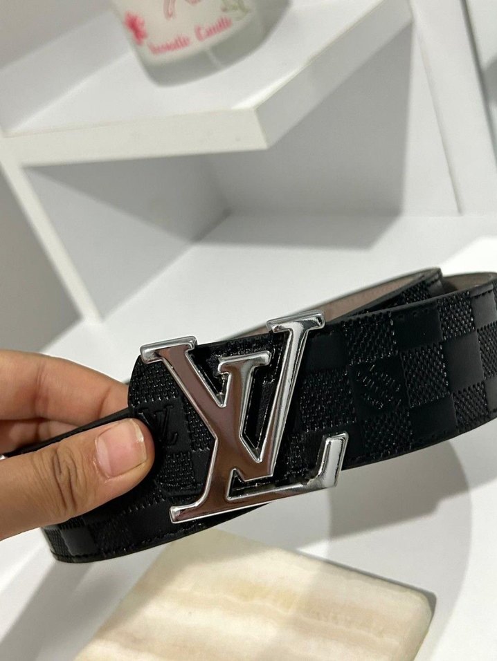 Siyah Deri Kadın Kemer Louis Vuitton - Görsel 5