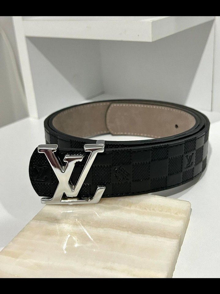 Siyah Deri Kadın Kemer Louis Vuitton - Görsel 4