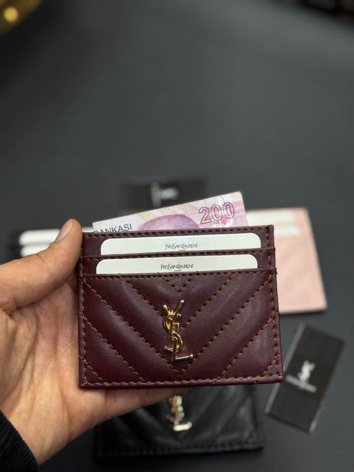 Siyah Deri Kadın Cüzdanı - YSL - Görsel 3