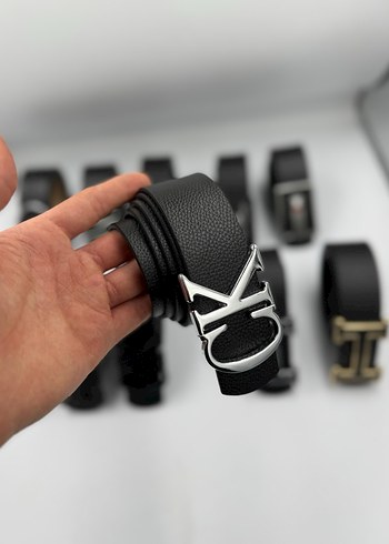 Kadın Siyah Deri Tokalı Kemer - Görsel 11