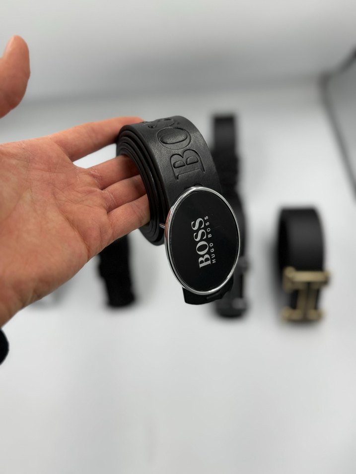 Kadın Siyah Deri Tokalı Kemer - Görsel 3