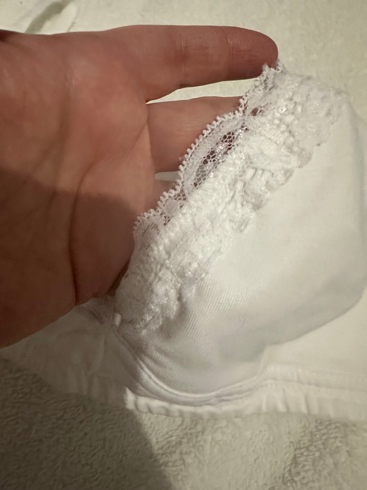 Beyaz Minimalist Sütyen emzirme sütyeni - Görsel 2