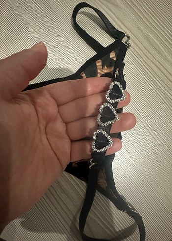 Kadın Kahverengi Yılan Desenli Tanga - Görsel 2