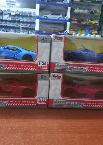 Renkli Die Cast Oyuncak Araba Seti 3 Yas