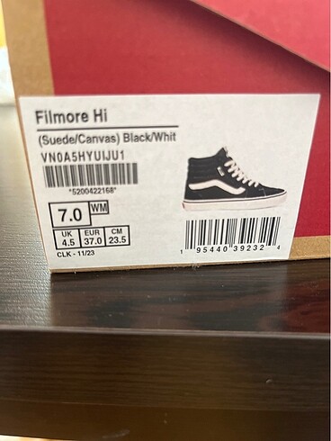 37 Beden Orjinal vans boyunlu sneaker