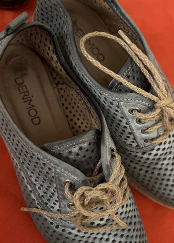 Gri Bohem Tarz Erkek Ayakkabı Bağcığı - Görsel 4