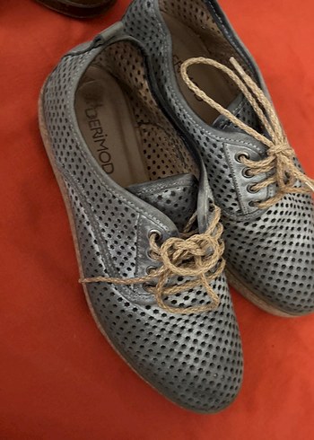 Gri Bohem Tarz Erkek Ayakkabı Bağcığı - Görsel 2