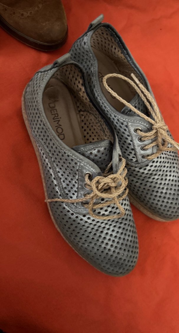 Gri Bohem Tarz Erkek Ayakkabı Bağcığı - Görsel 2