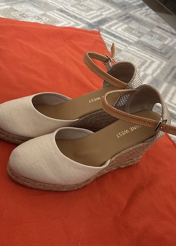 Nine West Beyaz Dolgu Topuklu Kadın Espadril - Görsel 4