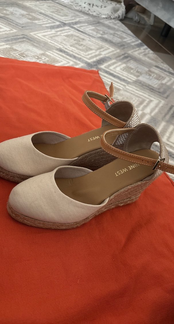 Nine West Beyaz Dolgu Topuklu Kadın Espadril - Görsel 4