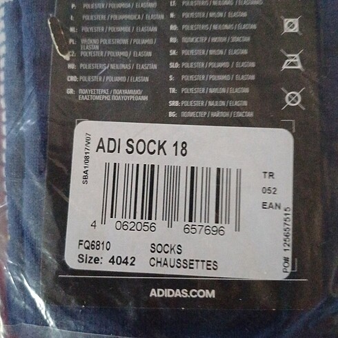 Beden Adidas aeroready sporcu uzun corap