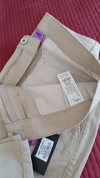 34 Beden ten rengi Renk Chino 34 beden bej pantalon