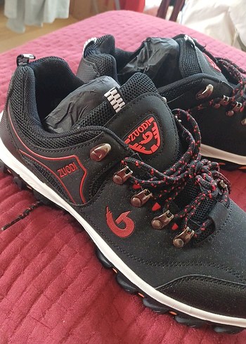 Erkek Spor Siyah Sneaker Velcro Bağcıklı - Görsel 2