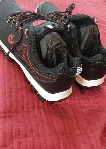 Erkek Spor Siyah Sneaker Velcro Bağcıklı - Görsel 7