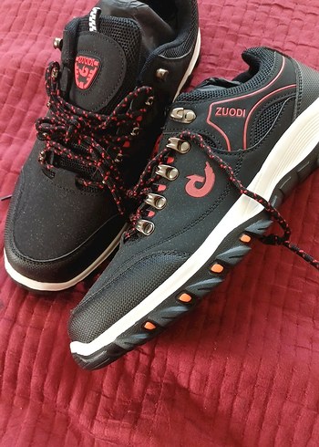 Erkek Spor Siyah Sneaker Velcro Bağcıklı - Görsel 4