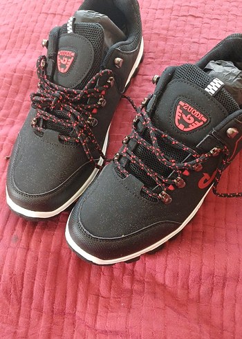 Erkek Spor Siyah Sneaker Velcro Bağcıklı - Görsel 6