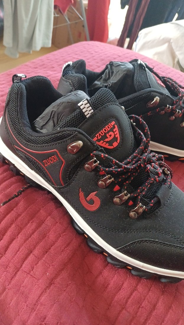 Erkek Spor Siyah Sneaker Velcro Bağcıklı - Görsel 2