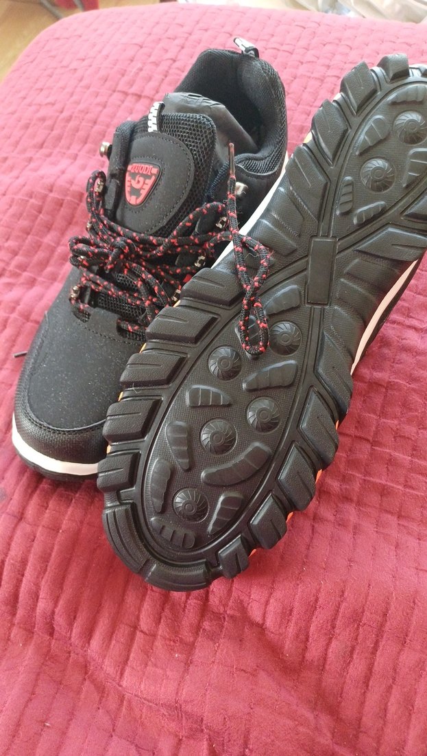 Erkek Spor Siyah Sneaker Velcro Bağcıklı - Görsel 5