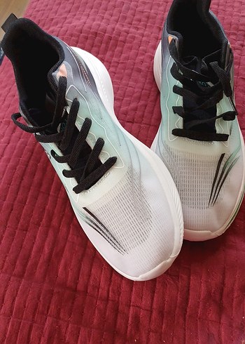 Bağcıklı Beyaz Pastel Spor Ayakkabı - Görsel 7