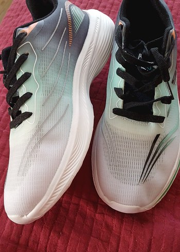 Bağcıklı Beyaz Pastel Spor Ayakkabı - Görsel 8