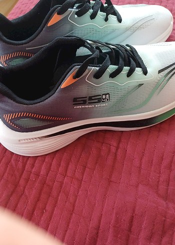 Bağcıklı Beyaz Pastel Spor Ayakkabı - Görsel 2