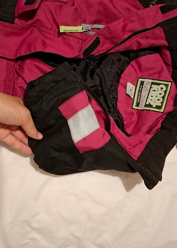 Kız Bebek Fermuarlı Pembe Kayak Tulumu - Görsel 3