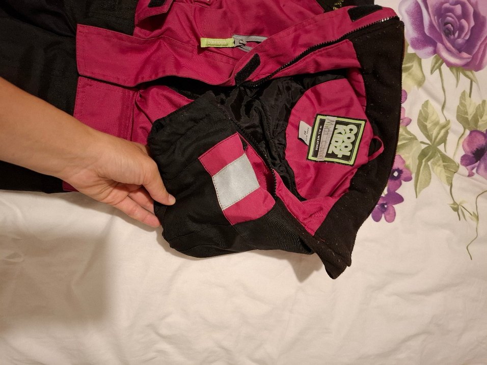 Kız Bebek Fermuarlı Pembe Kayak Tulumu - Görsel 3