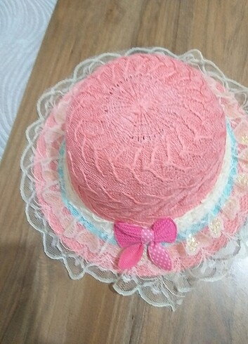 2-3 Yaş, 20 cm Beden çeşitli Renk Hasır şapka