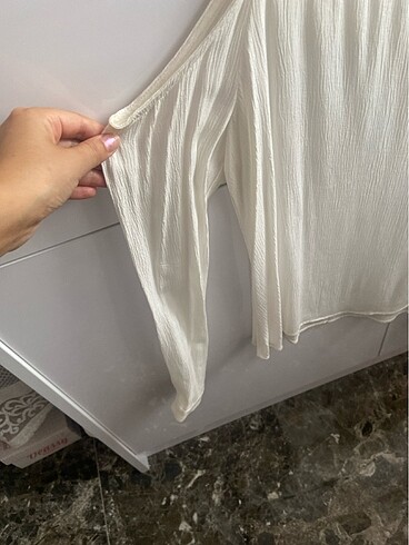 s Beden Kol detaylı şık bluz koton bluz uzun kollu bluz üst