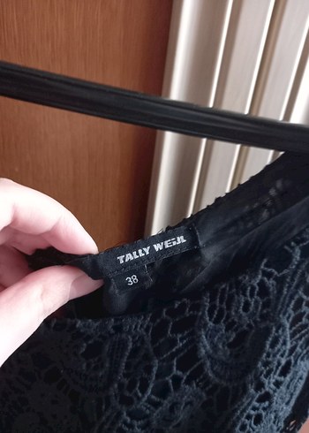 Tally Weijl Dantel Detaylı Siyah Midi Kadın Elbise