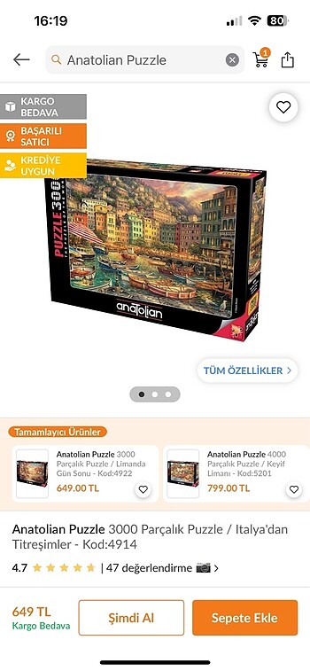 Anatolian Puzzle 3000 parça