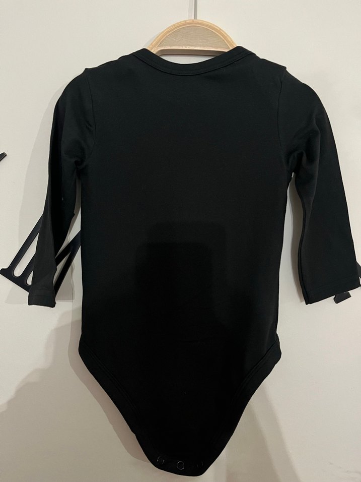 Korsan Temalı Siyah Uzun Kollu Bebek Body - Görsel 2