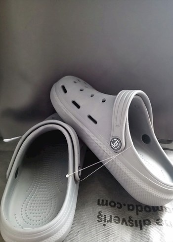 Gri kadın Terlik Velcro Bantlı - Görsel 3