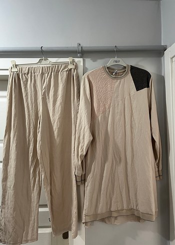Bej renk alt üst takım - Görsel 5
