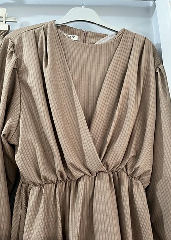 Bej Kadın Uzun takım - Görsel 4