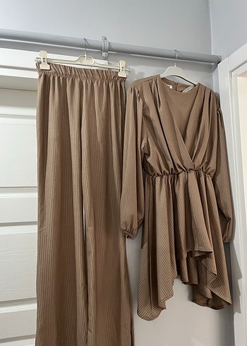Bej Kadın Uzun takım - Görsel 5