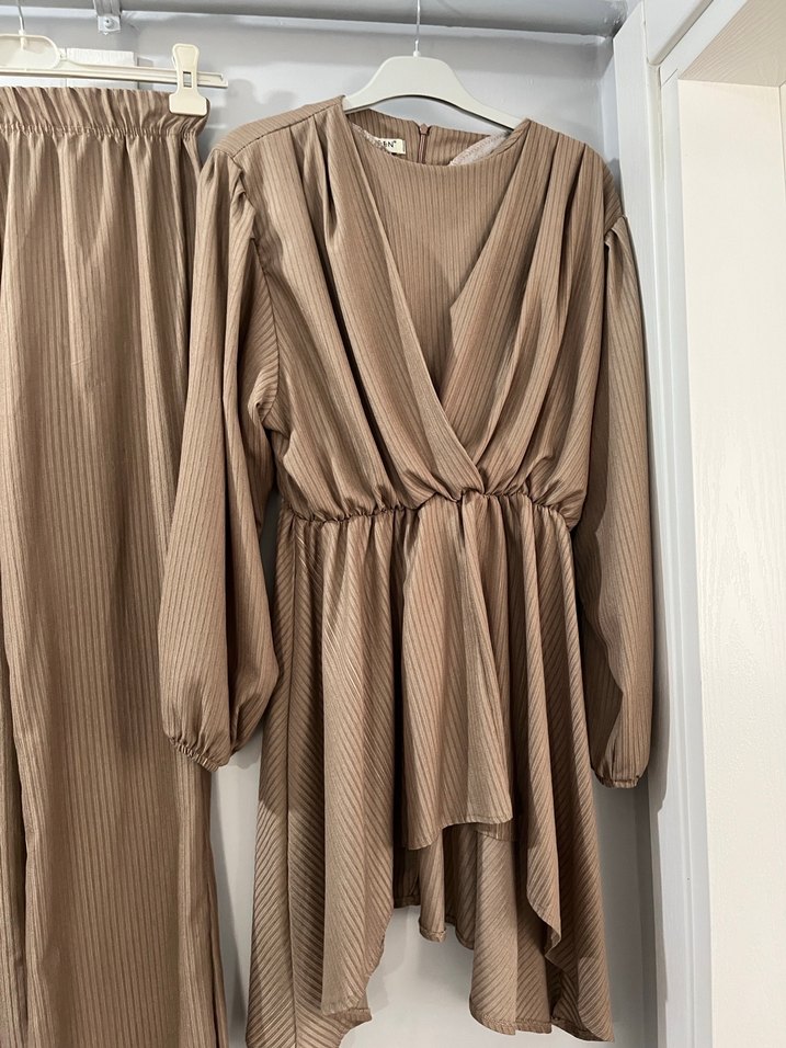 Bej Kadın Uzun takım - Görsel 2