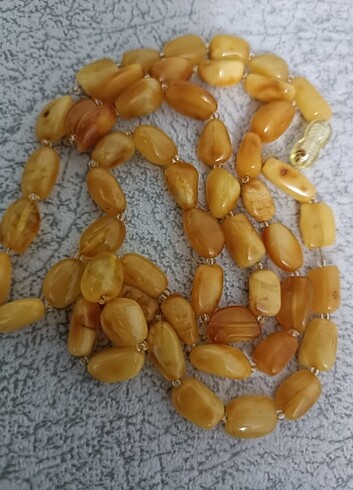 Saf Kehribar Kolye 21 gram 